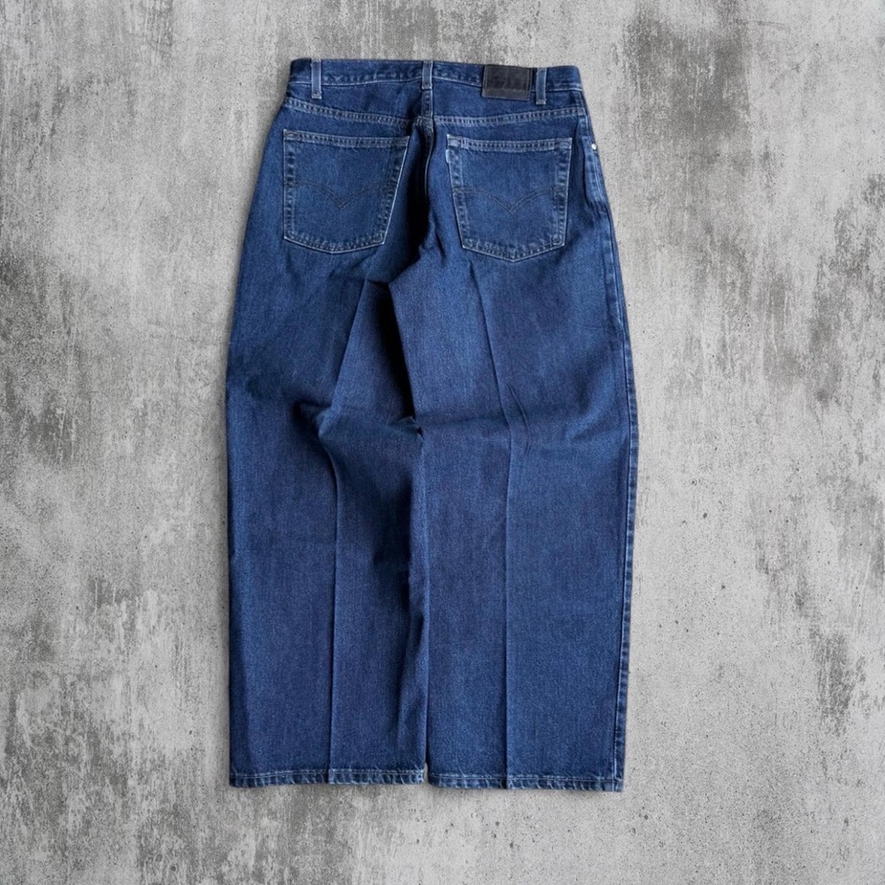 Vintage Y2K Levis Silver Tab Baggy Mega Wide Leg Jeans Mens 34x30 Made In USA